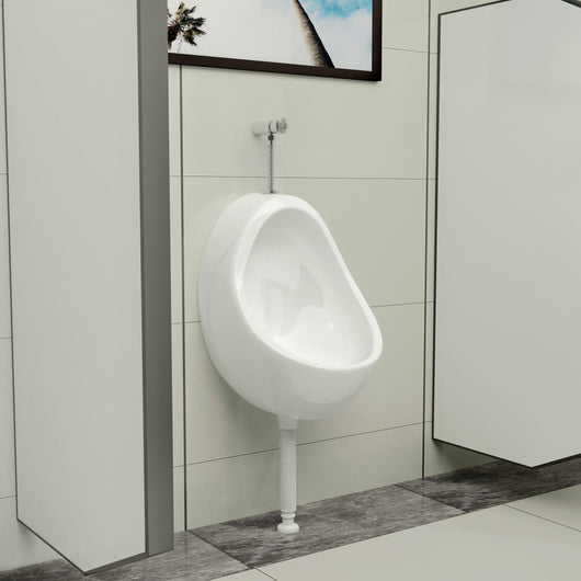 Orinatoio Sospeso con Sciacquone in Ceramica Bianco 143990