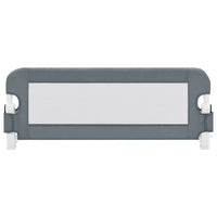 Sponde Letto di Sicurezza Bambini Grigio 102x42cm Poliestere 10166