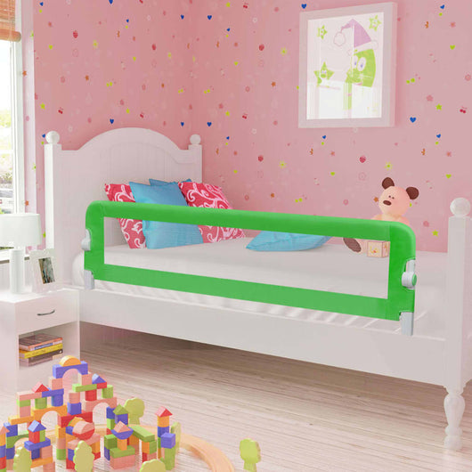 Sponde Letto di Sicurezza Bambini Verde 120x42cm Poliestere 10168