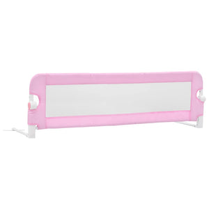 Sponde Letto di Sicurezza Bambini Rosa 120x42cm in Poliestere 10170