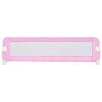 Sponde Letto di Sicurezza Bambini Rosa 120x42cm in Poliestere 10170