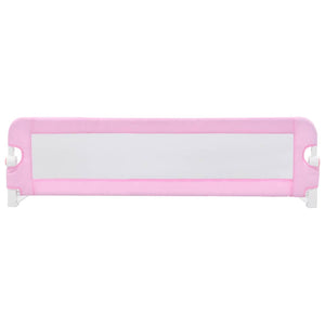 Sponde Letto di Sicurezza Bambini Rosa 120x42cm in Poliestere 10170