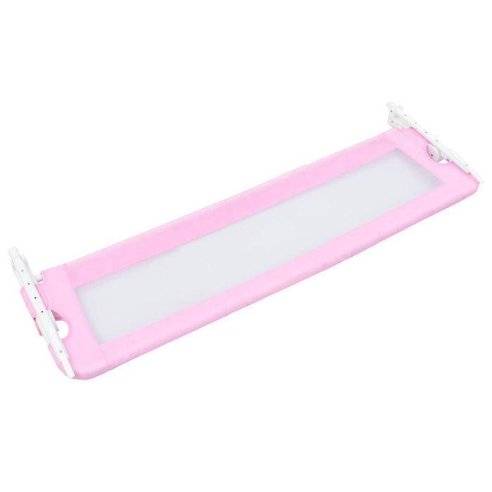 Sponde Letto di Sicurezza Bambini Rosa 120x42cm in Poliestere 10170