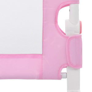 Sponde Letto di Sicurezza Bambini Rosa 120x42cm in Poliestere 10170