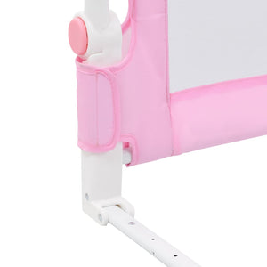 Sponde Letto di Sicurezza Bambini Rosa 120x42cm in Poliestere 10170