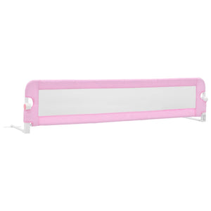 Sponde Letto di Sicurezza per Bambini Rosa 180x42cm Poliestere 10171