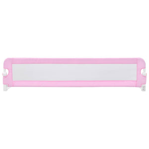 Sponde Letto di Sicurezza per Bambini Rosa 180x42cm Poliestere 10171