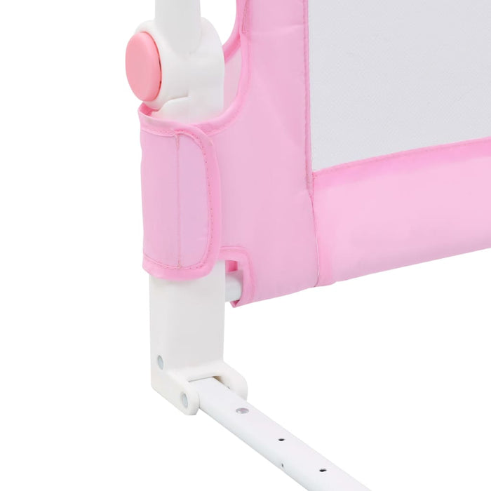 Sponde Letto di Sicurezza per Bambini Rosa 180x42cm Poliestere 10171