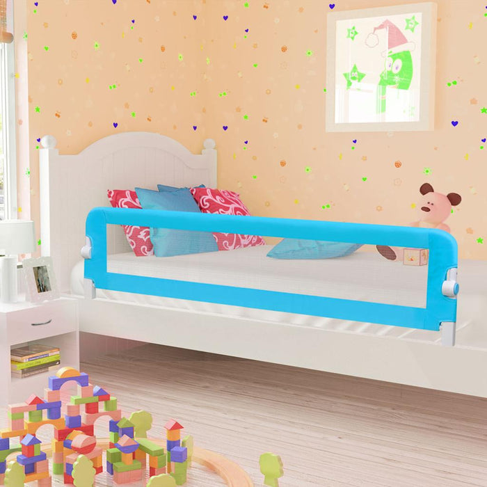 Sponde Letto di Sicurezza per Bambini Blu 180x42cm Poliestere 10173