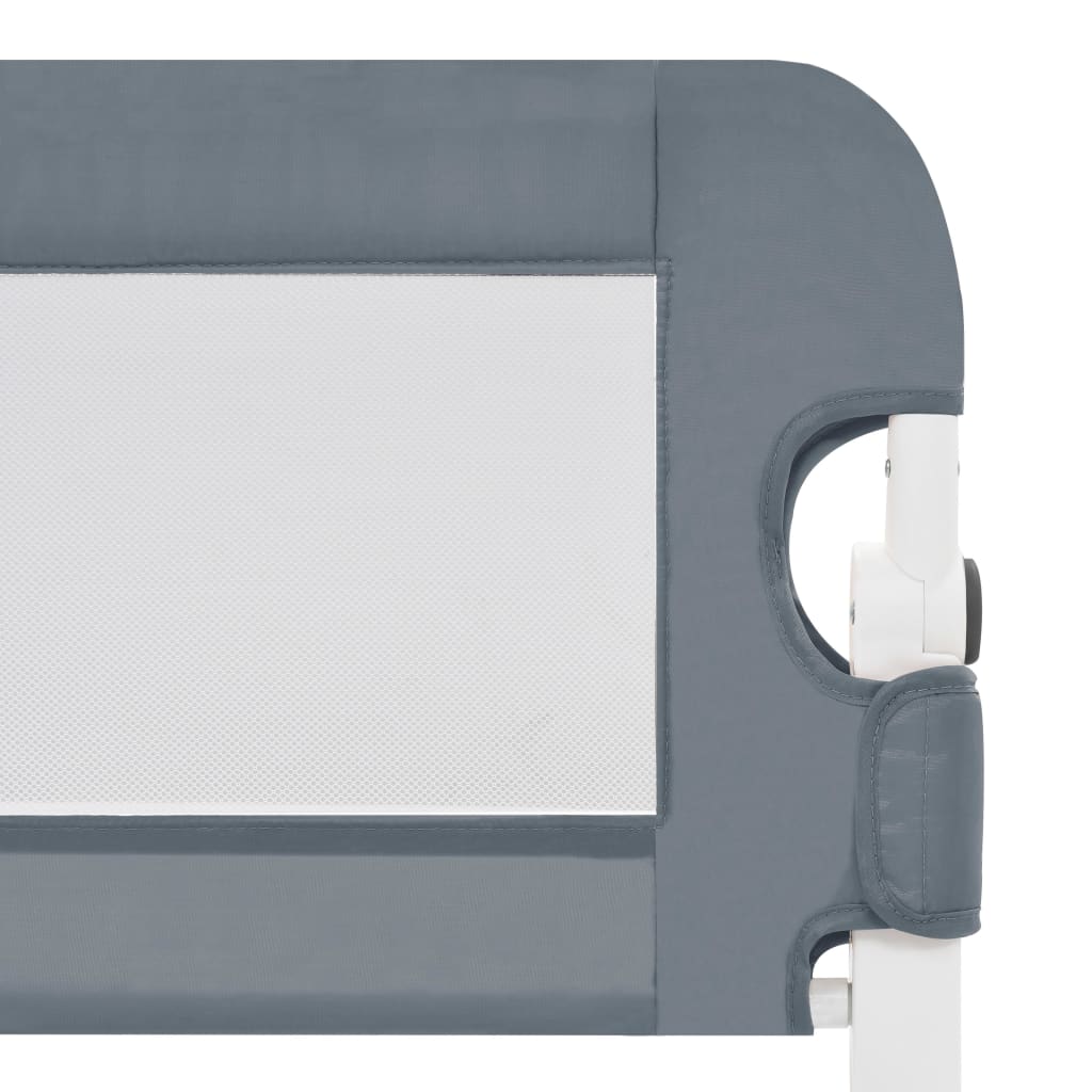 Sponde Letto di Sicurezza Bambini Grigio 120x42cm Poliestere 10176