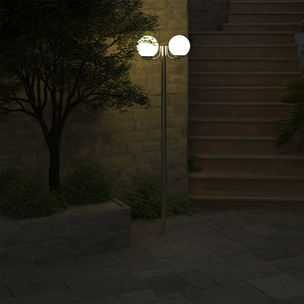 Lampione da Giardino con 2 Lampade 220 cm cod mxl 66586