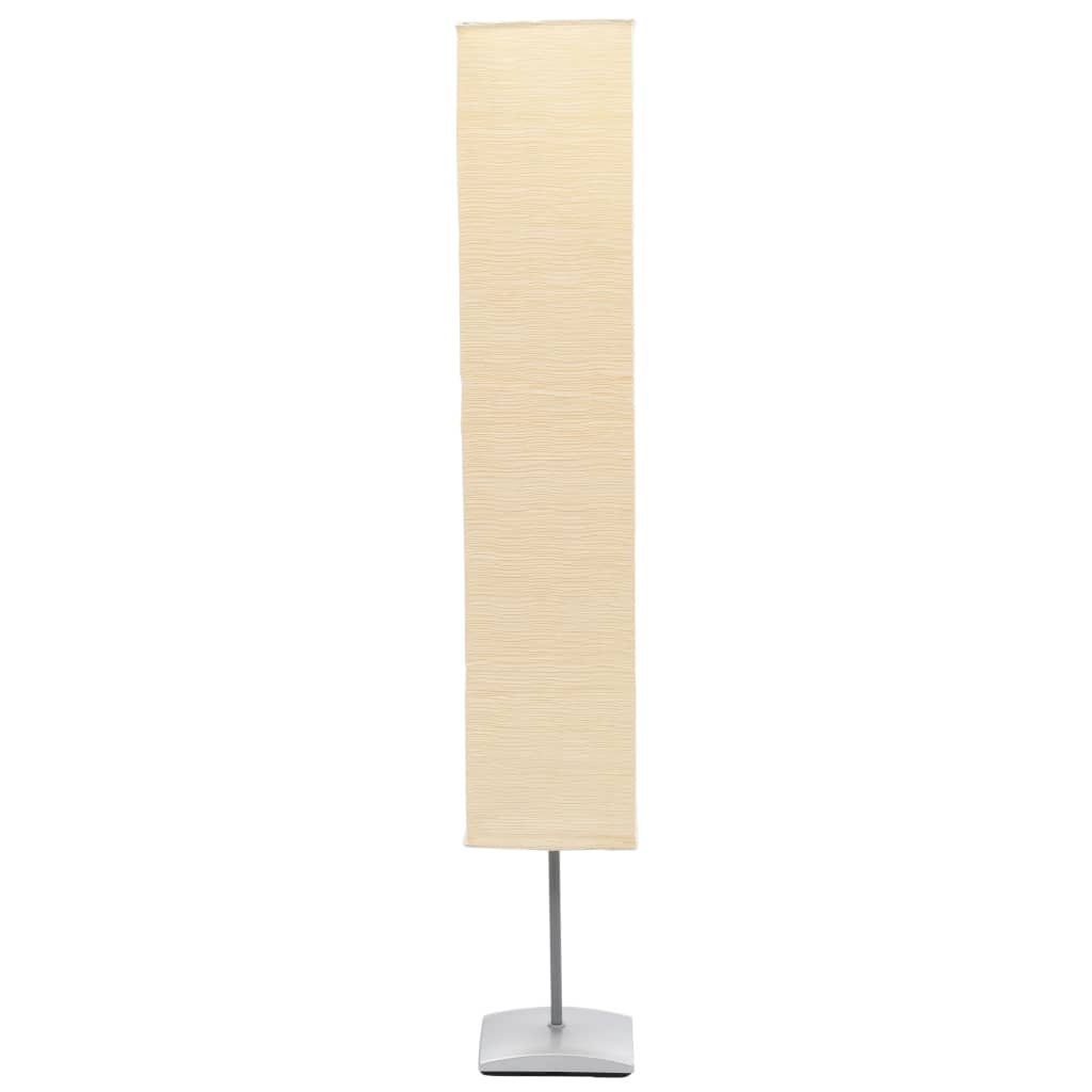 Lampada a Piantana con Supporto in Acciaio 135 cm Beige