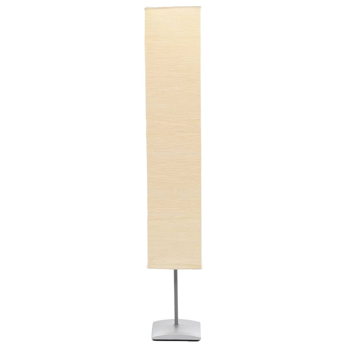 Lampada a Piantana con Supporto in Acciaio 135 cm Beige 60261