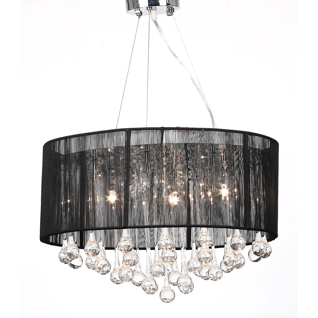 Lampadario con 85 Cristalli Nero cod mxl 43133