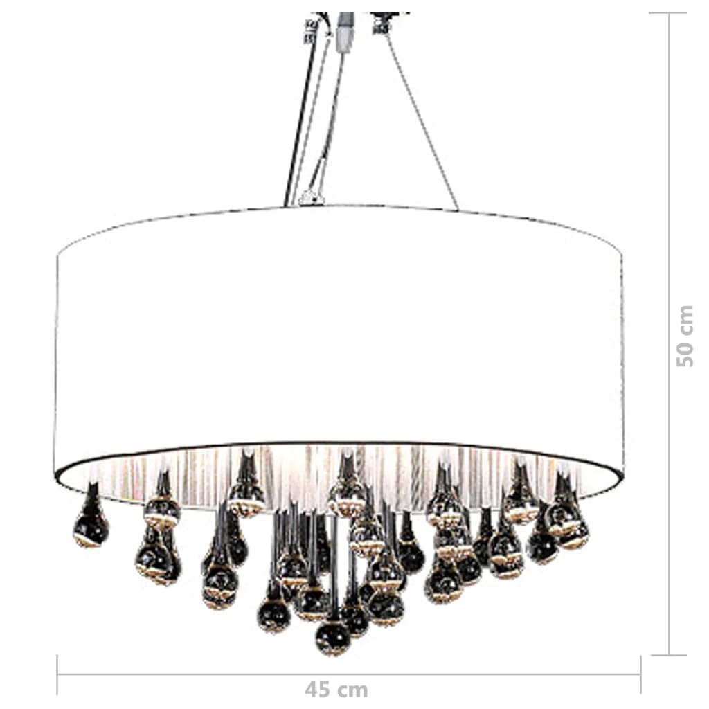 Lampadario con 85 Cristalli Bianco cod mxl 43585