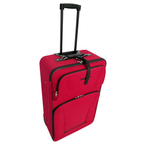 Set da Viaggio Trolley e Borse 5 pz Rosso