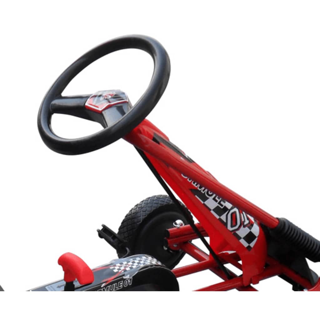 Go-kart a pedali per bambini, sedile regolabile, rosso cod mxl 69744