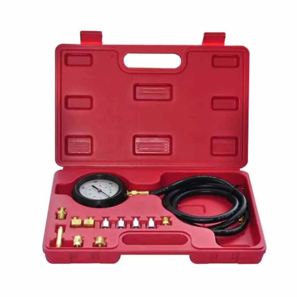 Kit tester pressione olio per motori Diesel, con adattatori