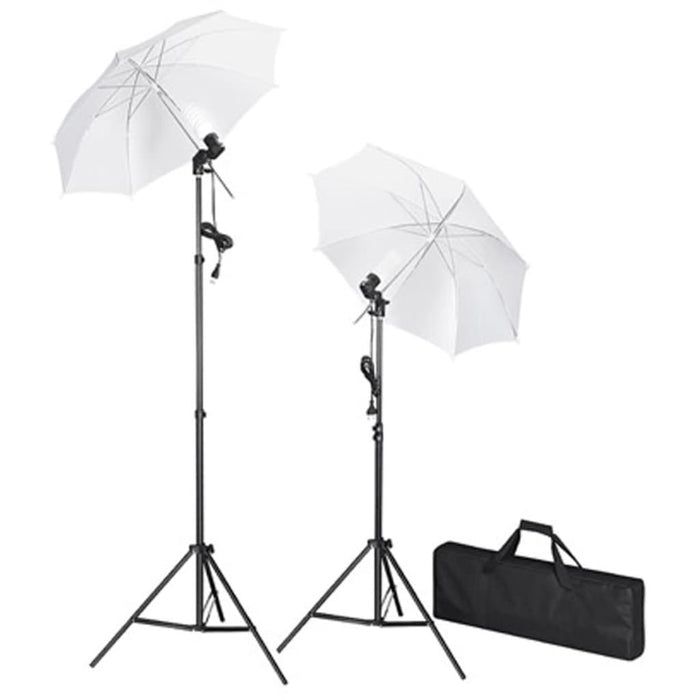 Set Studio Fotografico Fondale Bianco 600x300 cm con Luci 160180