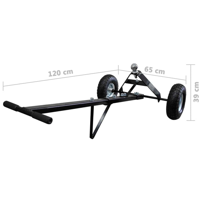 Carrello per Rimorchio Barca Manuale 275 kg 2 Ruote Pneumatiche 140206