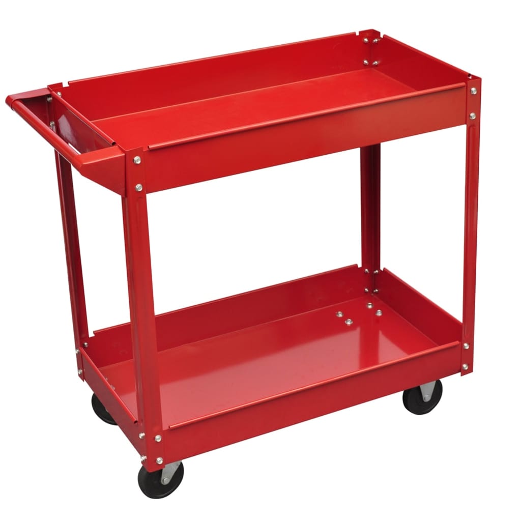 Carrello Portautensili da Officina 100 Kg Rosso 140154