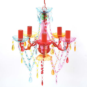 Lampadario in Cristallo 5 Lampadine Multicolore cod mxl 49940