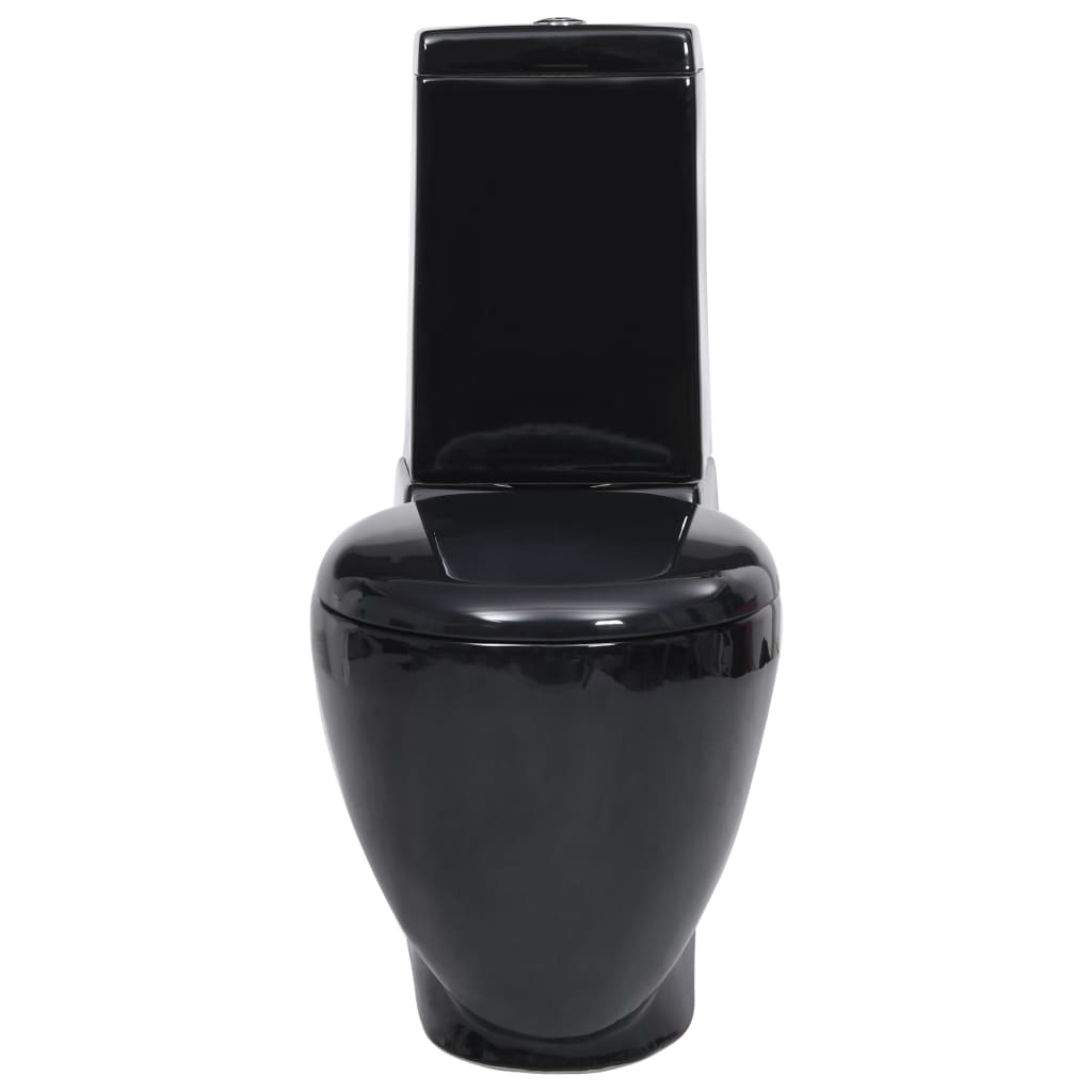 Vaso WC in Ceramica con Scarico Dietro Nero 140298