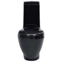 Vaso WC in Ceramica con Scarico Dietro Nero 140298