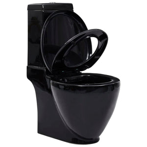 Vaso WC in Ceramica con Scarico Dietro Nero 140298