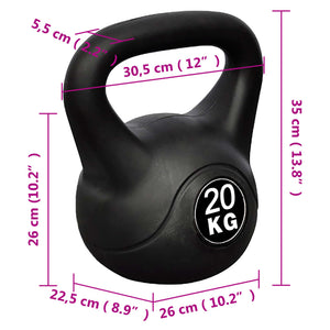 Kettlebell 20 kg cod mxl 78190