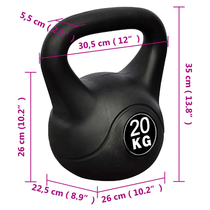 Kettlebell 20 kg cod mxl 78190