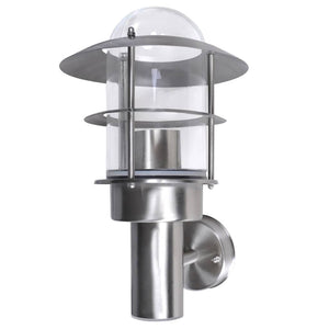 Lampada a parete da giardino patio acciaio inox da interno ed esterno cod mxl 69793