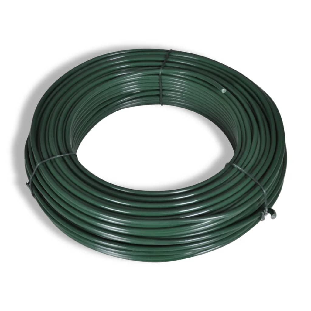 Recinzione in Rete con Pali in Acciaio 0,8x25 m Verde cod mxl 59461