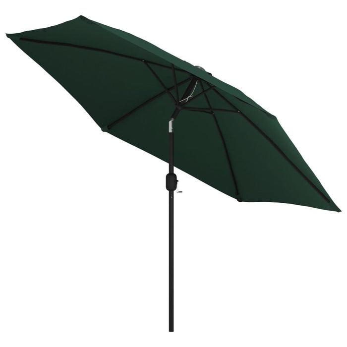 Parasole verde 3 m palo in acciaio cod mxl 13759