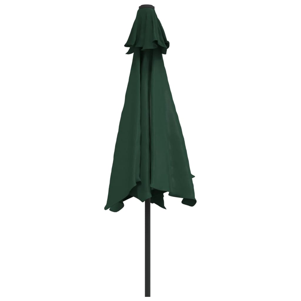 Parasole verde 3 m palo in acciaio cod mxl 13759