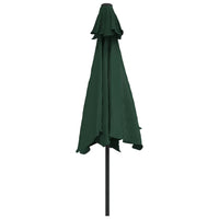 Parasole verde 3 m palo in acciaio 40769