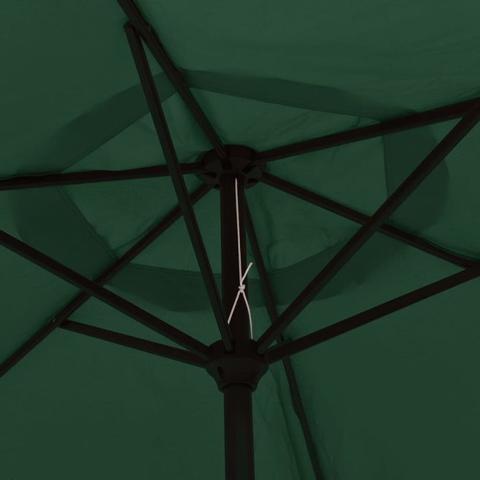 Parasole verde 3 m palo in acciaio 40769