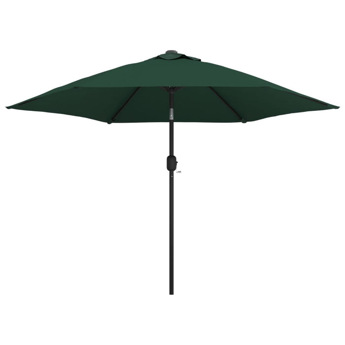 Parasole verde 3 m palo in acciaio 40769