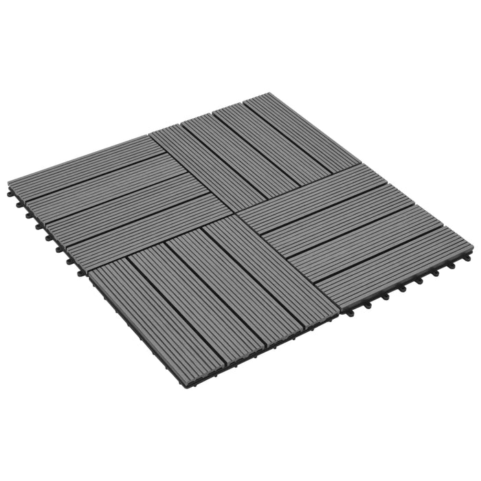 Set piastrelle WPC 30x30cm 11pz per 1,00m²grigio