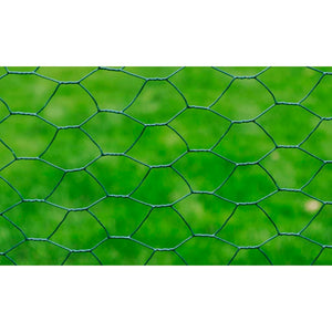 Recinzione in Rete per Pollaio Rivestita in PVC 25x0,5 m Verdecod mxl 93120