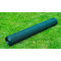 Recinzione in Rete per Pollaio Rivestita in PVC 25x0,5 m Verdecod mxl 93120