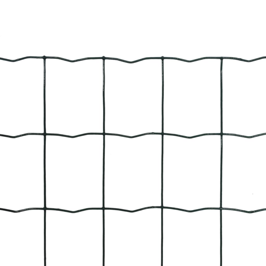 Recinzione Europea in Acciaio 10 x 0,8 m Verde cod mxl 12319