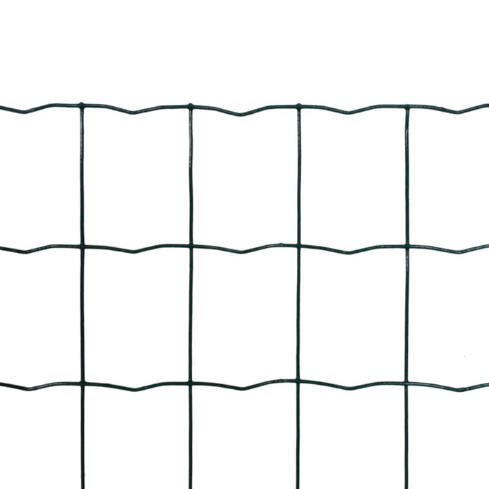 Recinzione Europea in Acciaio 10 x 0,8 m Verde cod mxl 12319