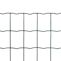 Recinzione Europea in Acciaio 10 x 0,8 m Verde 140572