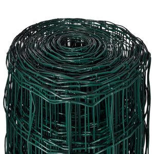 Recinzione Europea in Acciaio 10 x 0,8 m Verde 140572