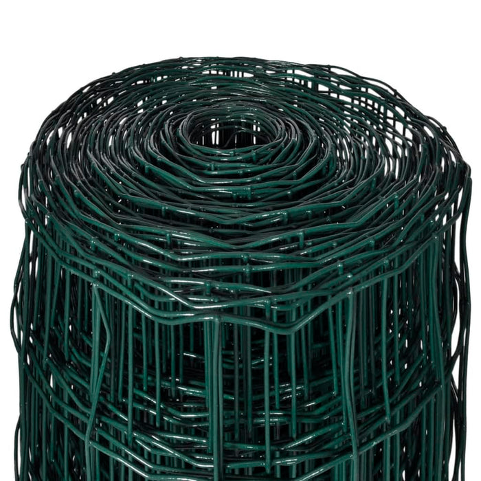 Recinzione Europea in Acciaio 10 x 0,8 m Verde 140572