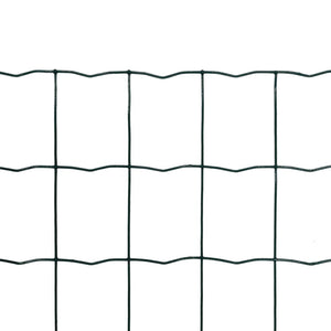 Recinzione Europea in Acciaio 10 x 1,0 m Verde 140573