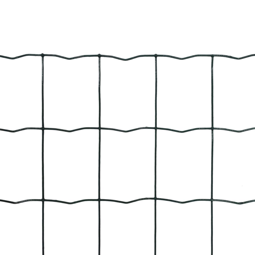 Recinzione Europea in Acciaio 10 x 0,8 m Verde cod mxl 13152