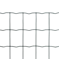 Recinzione Europea in Acciaio 25 x 0,8 m Verde cod mxl 13140