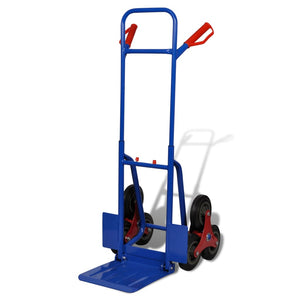 Carrello per Scale Pieghevole con 6 Ruote Blu  cod mxl 50159